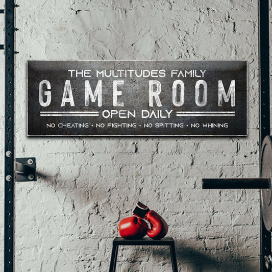 Family Game Room Sign Otarealm
