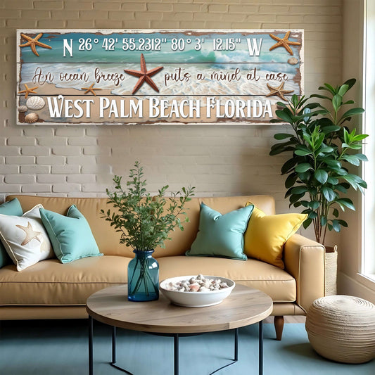 Personalized Beach House Coastal Sign III Otarealm