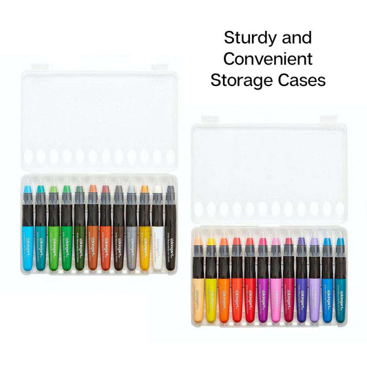 Mixed Media Gel Stick Crayons - 24 Colors Otarealm