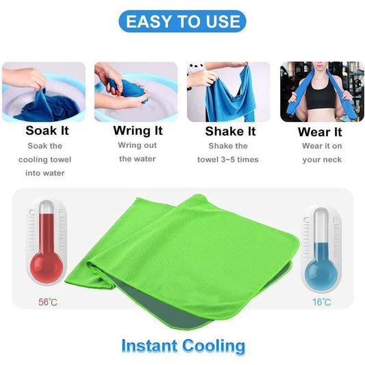 4-Pack: Soft Breathable Cooling Towel Otarealm