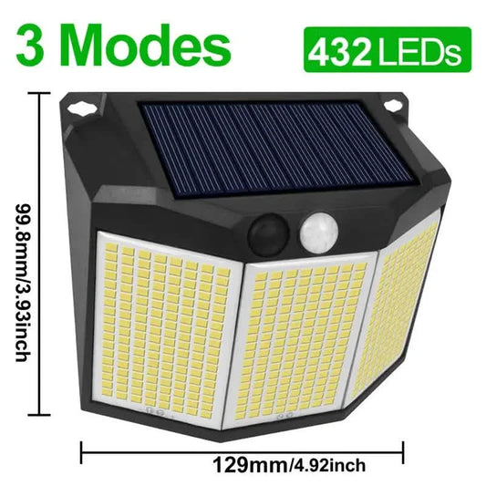 432 LED Solar Garden Wall Lights Otarealm
