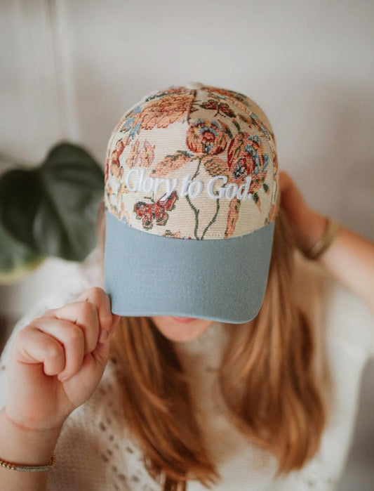 Hat: Floral Glory to God