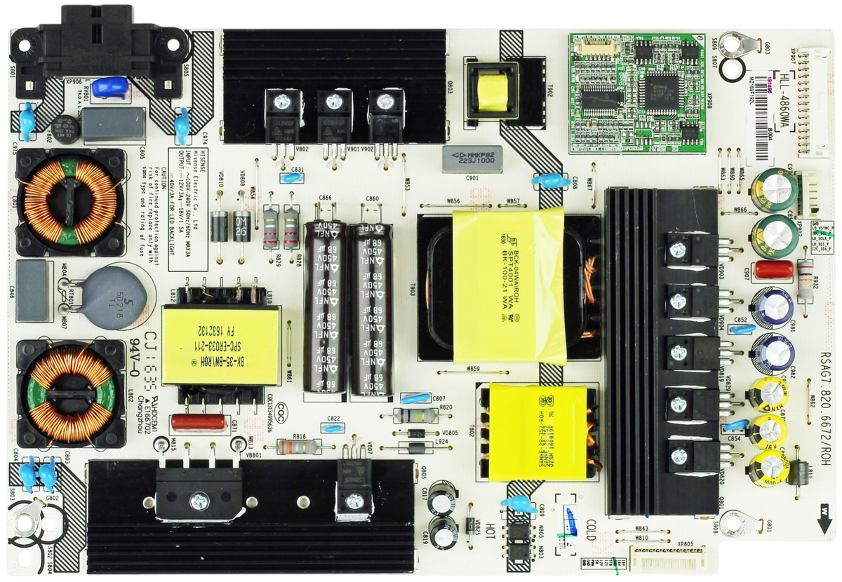 191496 Hisense Power Supply, RSAG7.820.6672/ROH, HLL-4860WA, 191496, 50H8C Otarealm