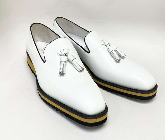 Maurice Calfskin Loafer - White Otarealm