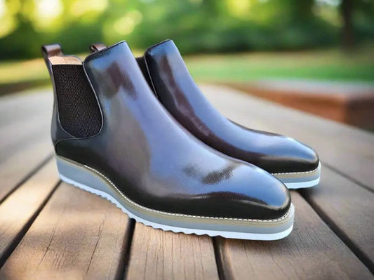 Carrucci Boot Calfskin Shoes - Brown