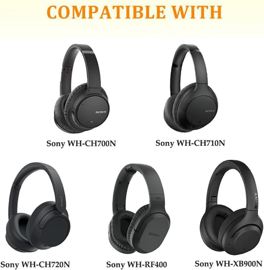 CS Cooling Gel Ear Pad Cushions for Sony Headphones WH-CH710N | CH700N | CH720N | XB900N | WH-RF400 Otarealm