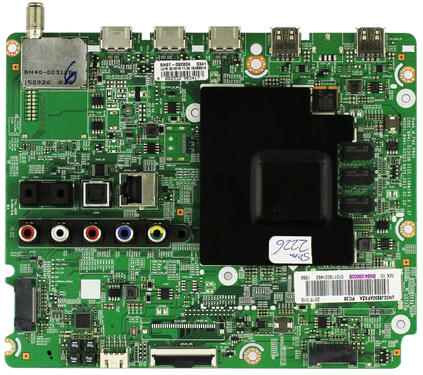 Samsung BN94-09600B Main Board for UN32J5500AFXZA (Version LU09) Otarealm