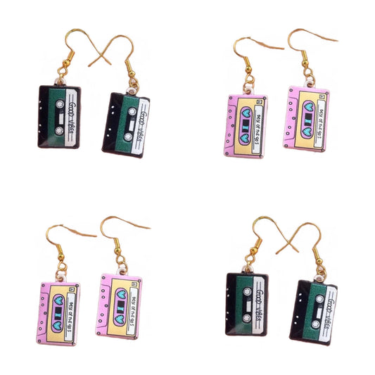 Adorable Retro Tape Deck Earrings Otarealm