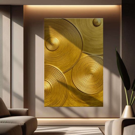 Gold Symphony Wall Art Otarealm