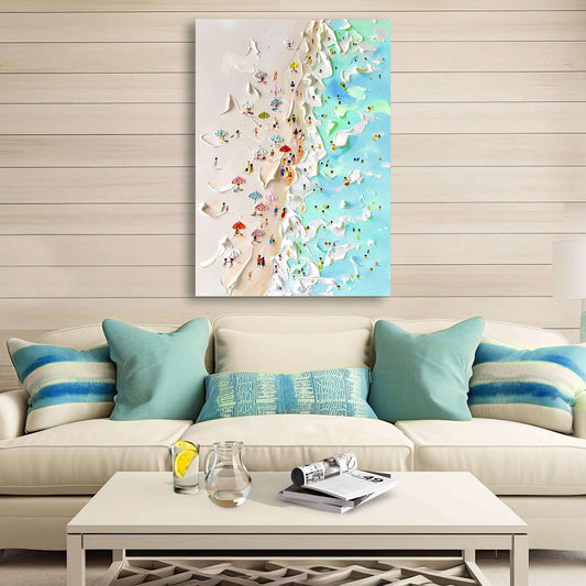 Beachfront Painting Coastal Wall Art Otarealm