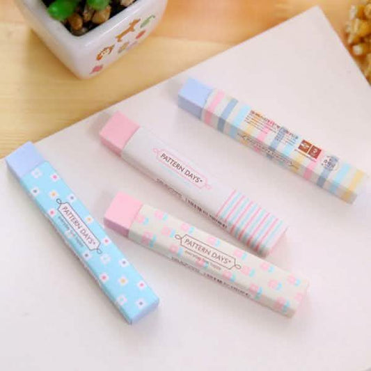 6-Pack: Stationery Supplies Kawaii Candy Color Eraser Otarealm