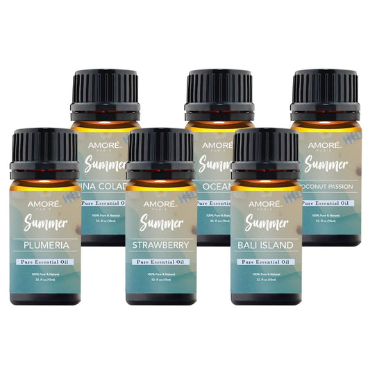 6-Pack: Summer Vibe Fresh Scented Aromatherapy Essential Oil For Diffusers Humidifiers Otarealm