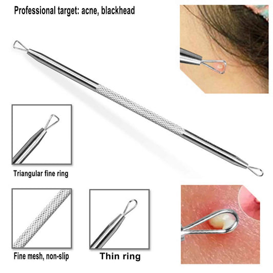 6-Pieces Set: Blackhead Remover Comedones Extractor Acne Removal Kit Otarealm