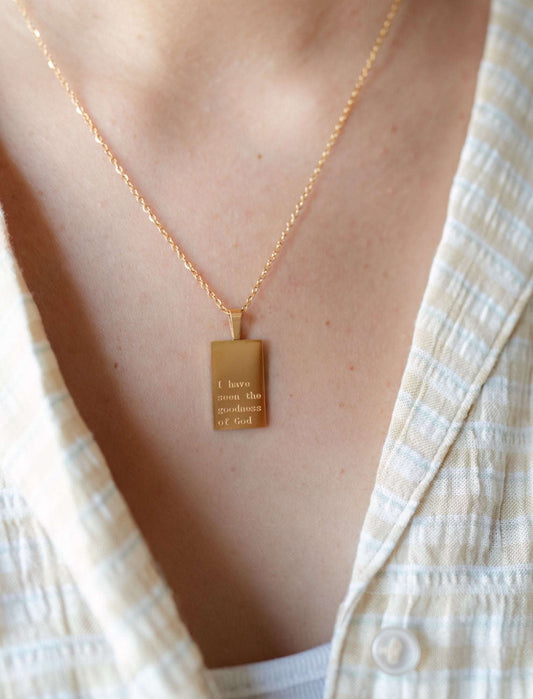 Necklace: I have seen the goodness of God Otarealm