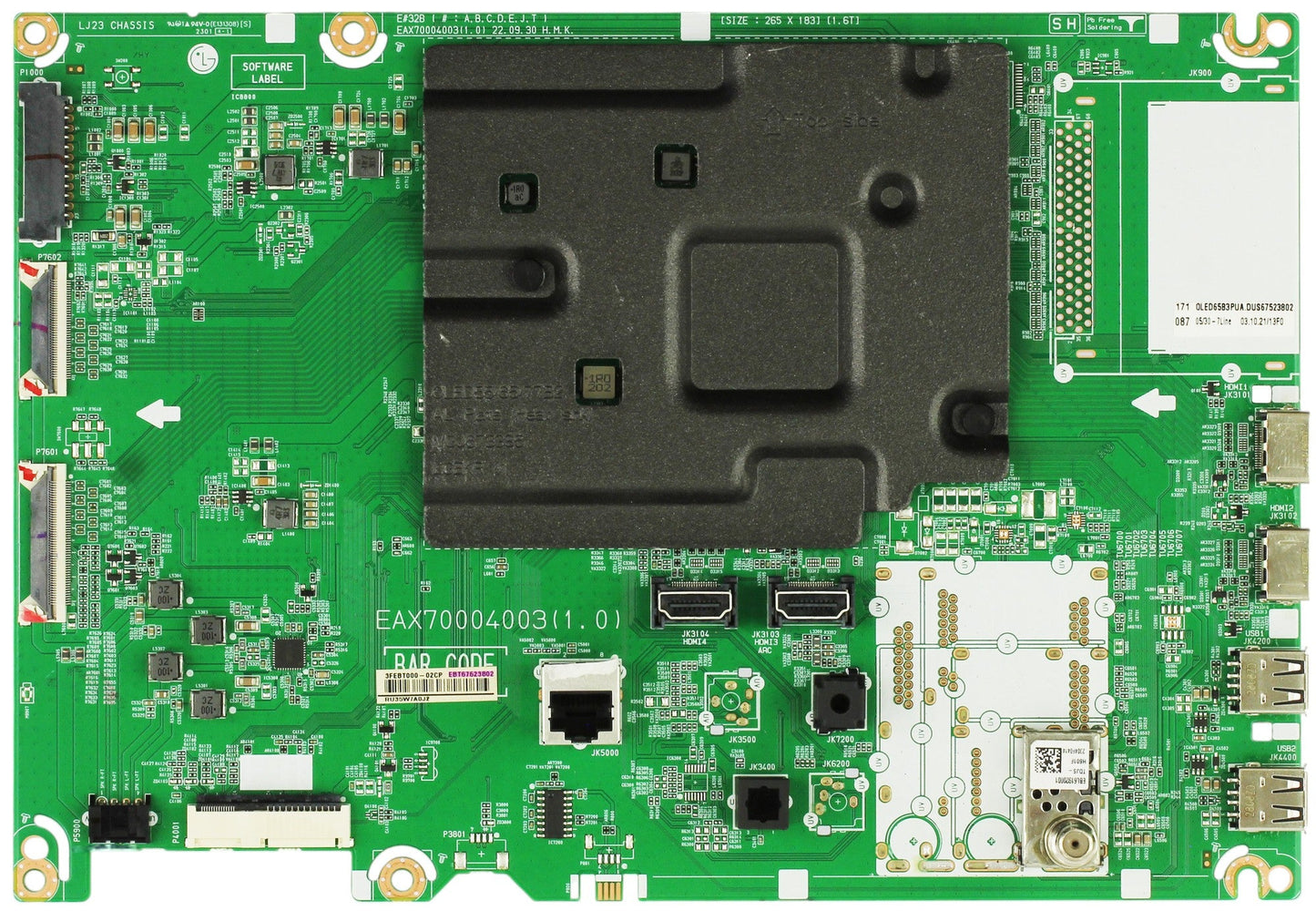 LG EBT67523802 Main Board for OLED65B2PUA.BUSYLJR Otarealm