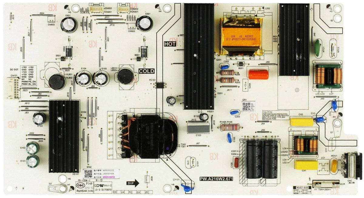 Vizio 60101-04711 Power Supply for V655M-K04 Otarealm