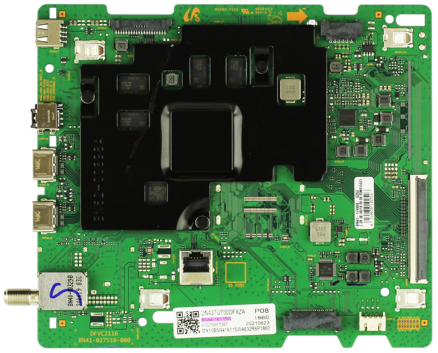Samsung BN94-16115W Main Board UN43TU700DFXZA (Version AE10) Otarealm