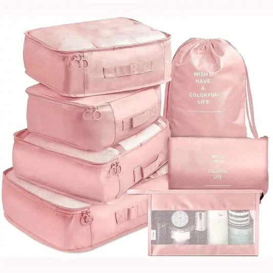 7-Pieces: Travel Luggage Packing Organizers Set Otarealm