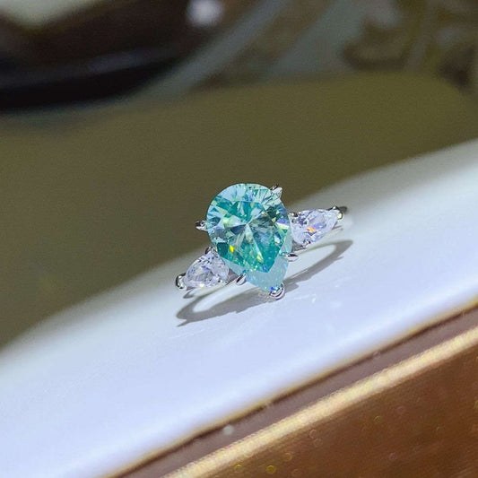 2 Carat 925 Sterling Silver Moissanite Ring Otarealm