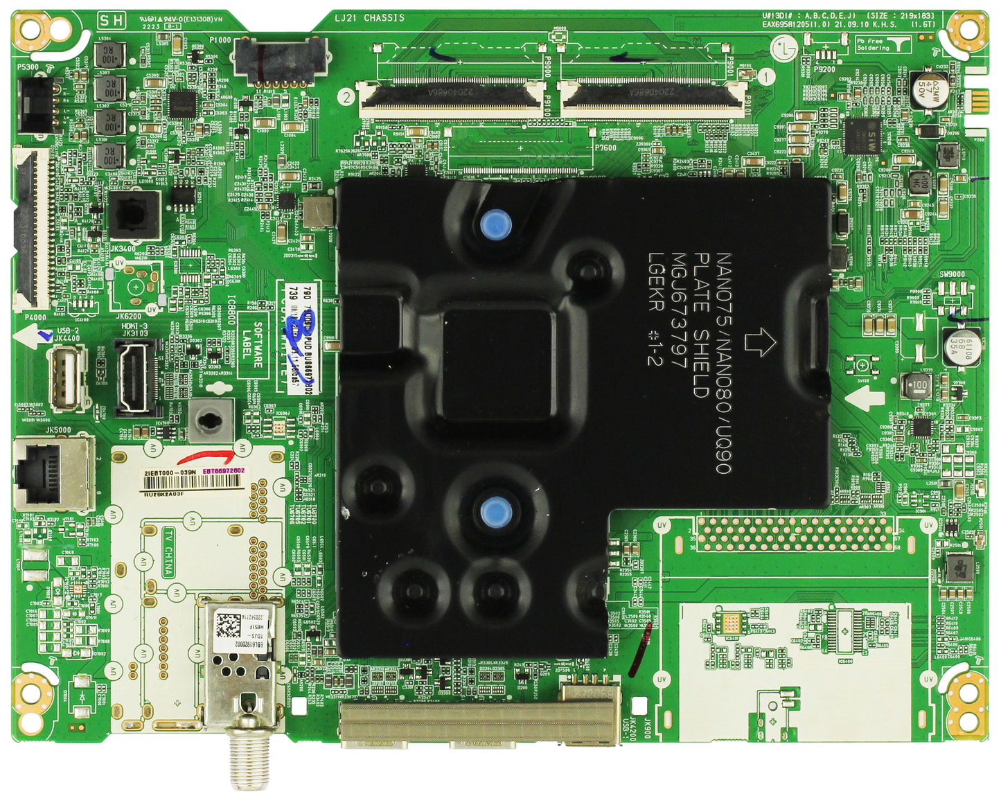 EBT66972802 LG Main Board, EAX69581205(1.0), 75UQ9000PUD, 75UQ9000PUD.BUSFLKR Otarealm
