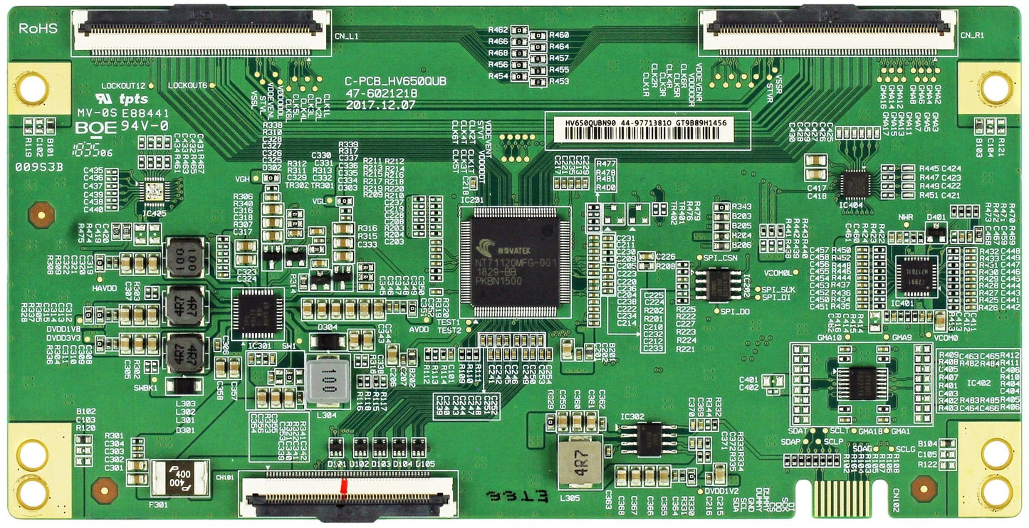 Vizio Element Philips RCA 47-6021218 HV650QUBN90 T-Con Board Otarealm