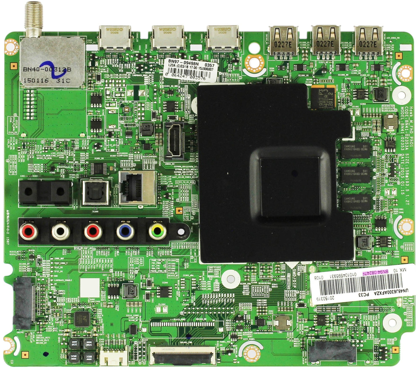 Samsung BN94-08247F Main Board for UN48J6300AFXZA (Version TS01) Otarealm