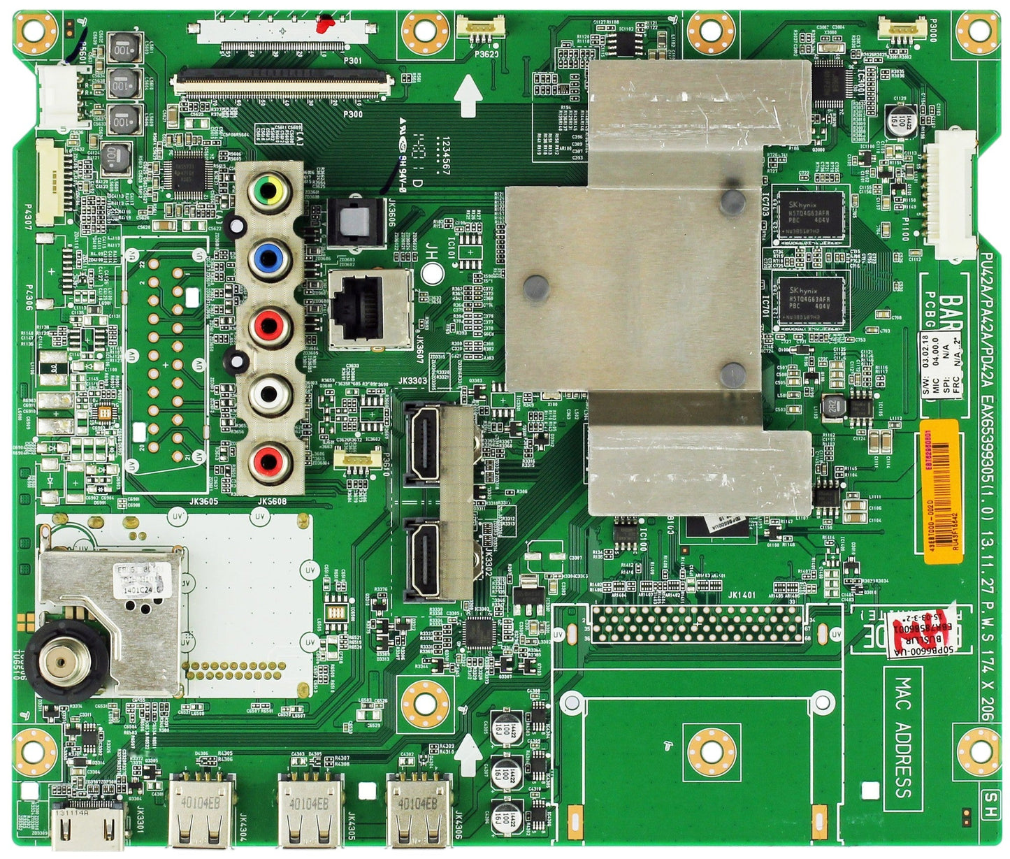 LG EBT62960801 Main Board for 50PB6600-UA.BUSLLJR Otarealm
