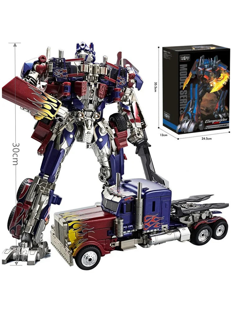 Optimus Prime and Bumblebee Autobots Anime Figures, Transformation Robot Toys 30 CM