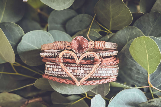 Beautiful Heart Leather Bracelet Otarealm
