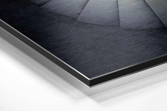 Stairs Brushed Aluminium Dibond Wall Art