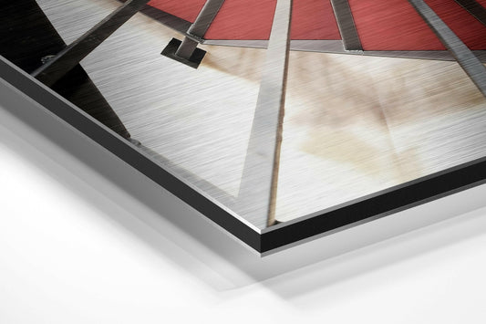 Spiral Brushed Aluminium Dibond Wall Art