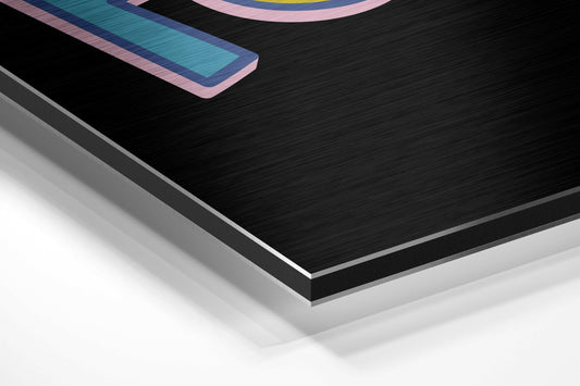 Don't Lose Focus Brushed Aluminium Dibond Wall Art