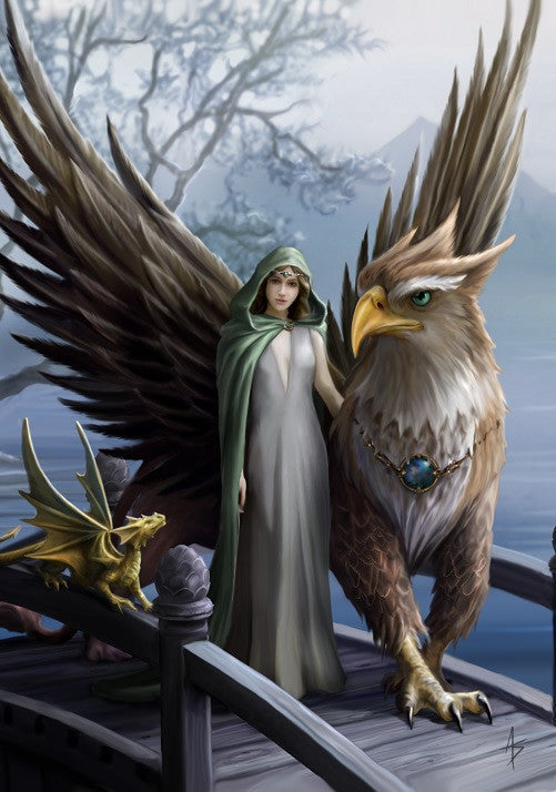 Realm of Tranquility Card by Anne Stokes
