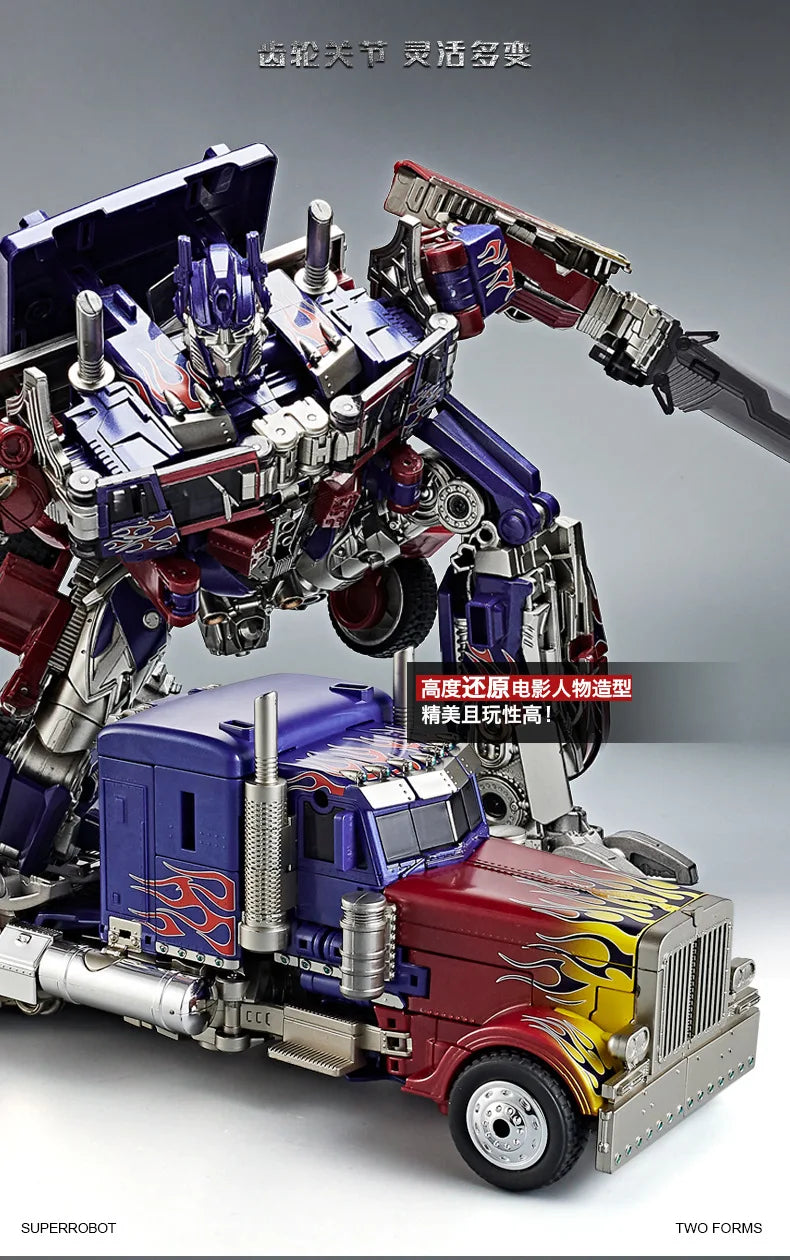 Optimus Prime and Bumblebee Autobots Anime Figures, Transformation Robot Toys 30 CM