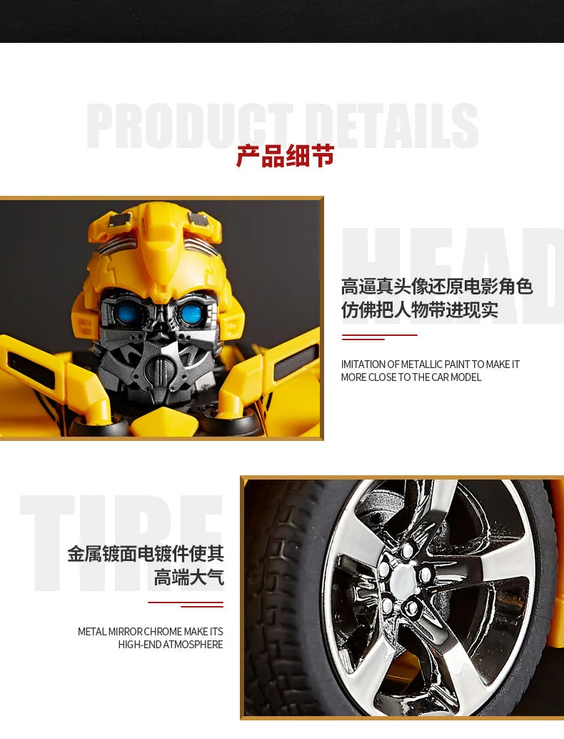 Optimus Prime and Bumblebee Autobots Anime Figures, Transformation Robot Toys 30 CM