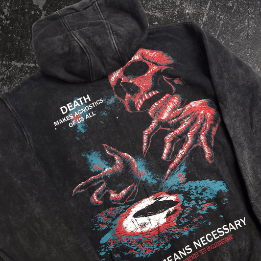 Agnostic Zip Up Hoodie Black Otarealm