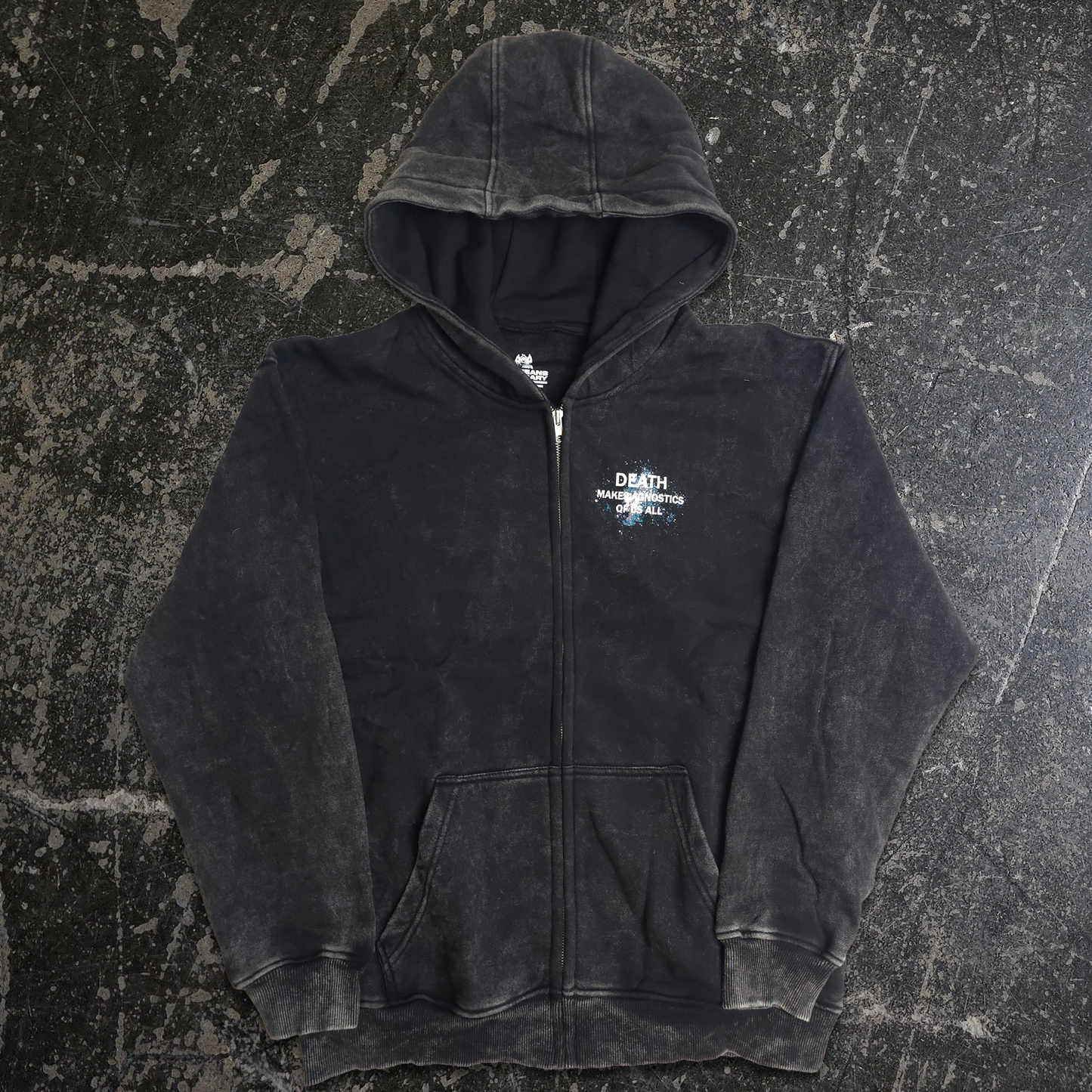 Agnostic Zip Up Hoodie Black Otarealm
