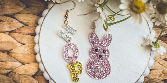 Adorable Acrylic Bunny Hop Earrings Otarealm