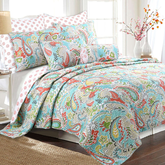 Mirage Paisley Floral Decor Throw Pillows (Set of 3) Otarealm