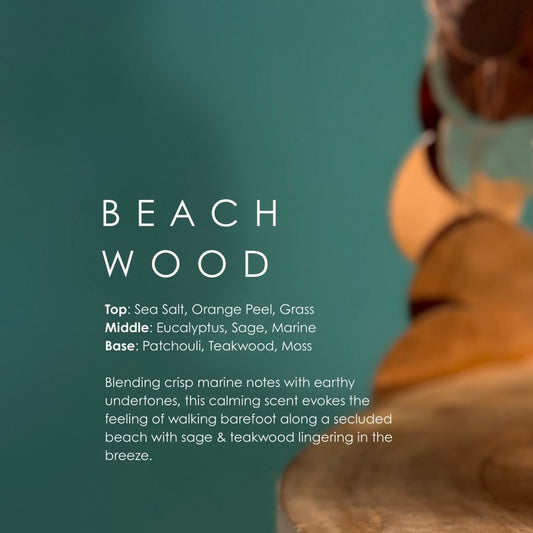 Beachwood + Sea Salt Candle