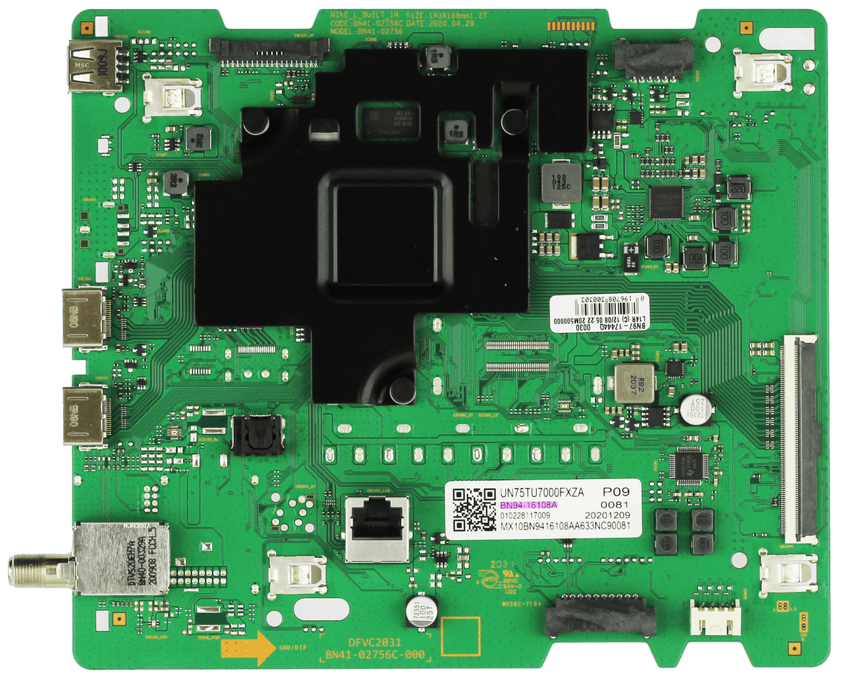 Samsung BN94-16108A Main Board for UN75TU7000FXZA UN75TU700DFXZA (Version CA05) Otarealm