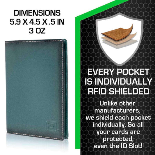 RFID Blocking Leather Passport Wallet Otarealm