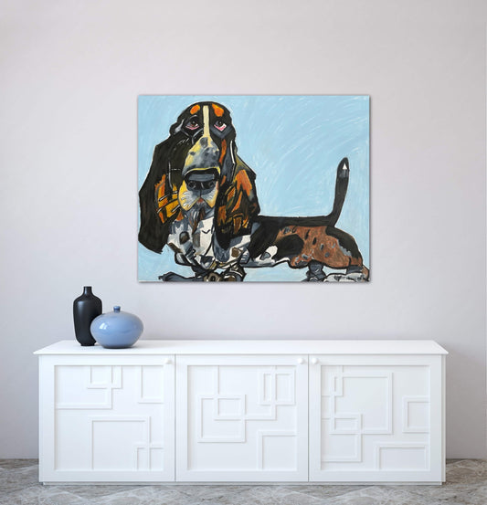 Cute Basset Hound - Art Prints