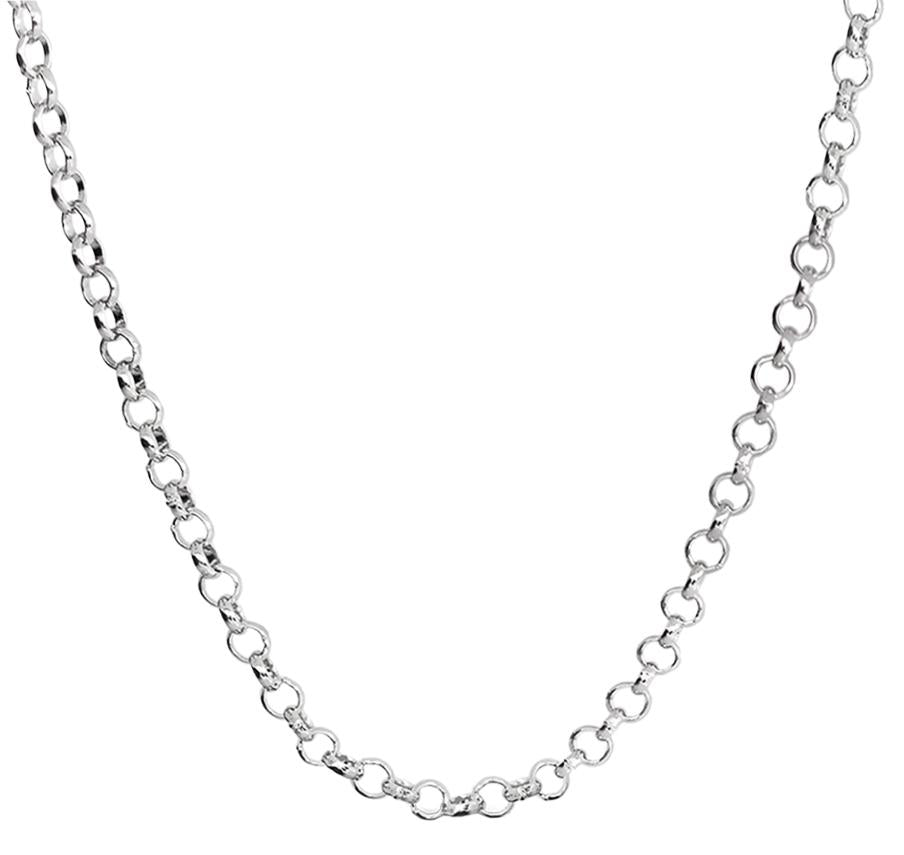20" Sterling Silver Rolo Link Chain