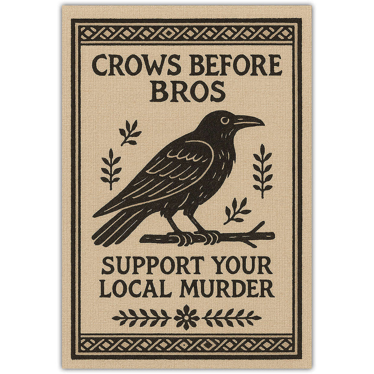 Crows Before Bros Sticker Otarealm