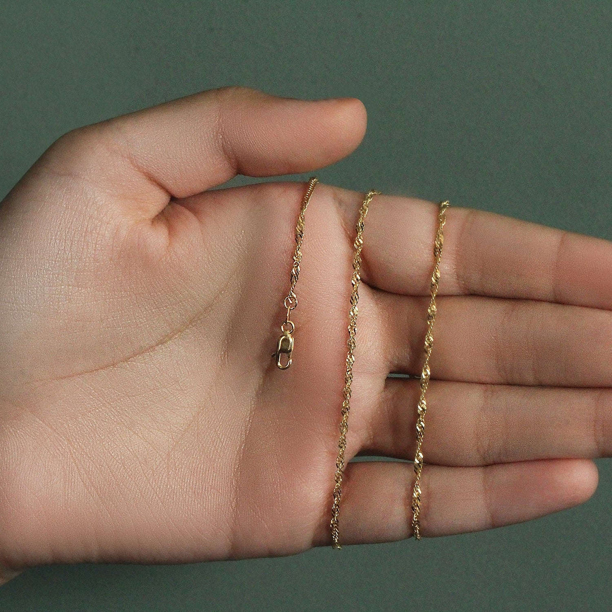 10k Yellow Gold Singapore Chain (1.80 mm) Otarealm