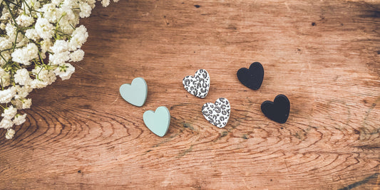 Beautiful Set of 3 Heart Studs Otarealm