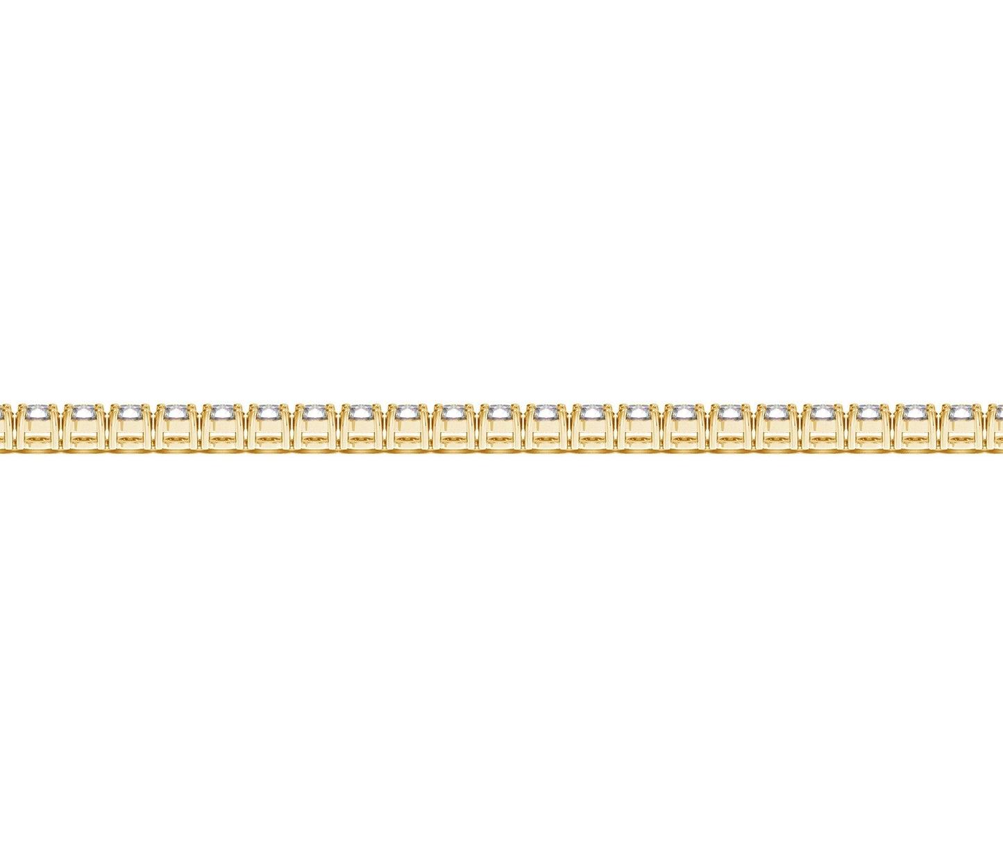 Lab Grown Round Diamond Tennis Bracelet in 14k Yellow Gold (3 cctw F/G VS2/SI1) Otarealm