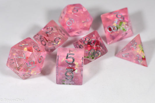 Touching Love 7-Dice Set Resin Sharp Edge RPG DND