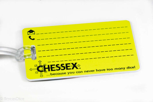 Chessex Dice Luggage Tag w/Clear Tie Otarealm
